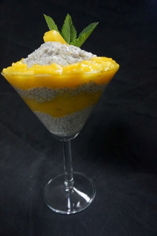 Coconut and Mango Chia Pudding