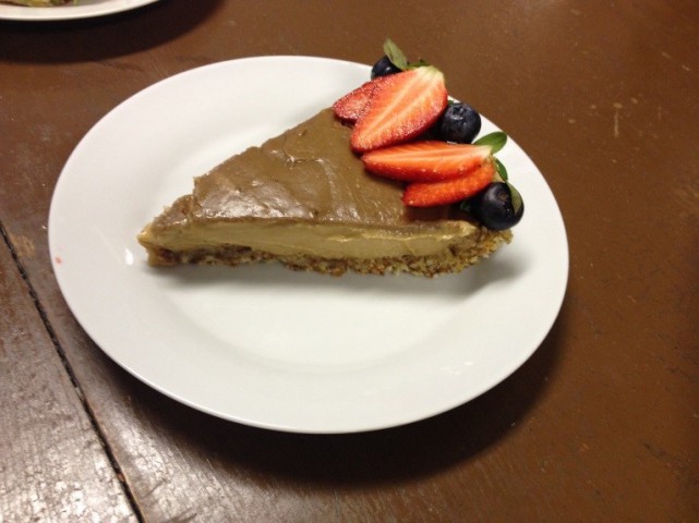 No Bake Peanutbutter Banana Pie