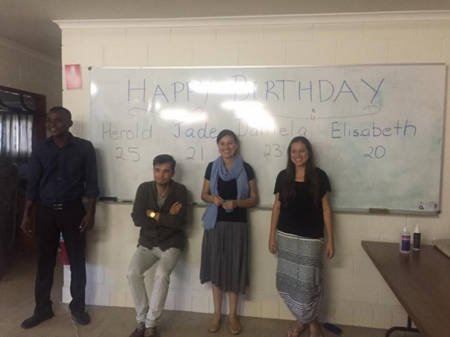 The four birthdays and farewell dinner
