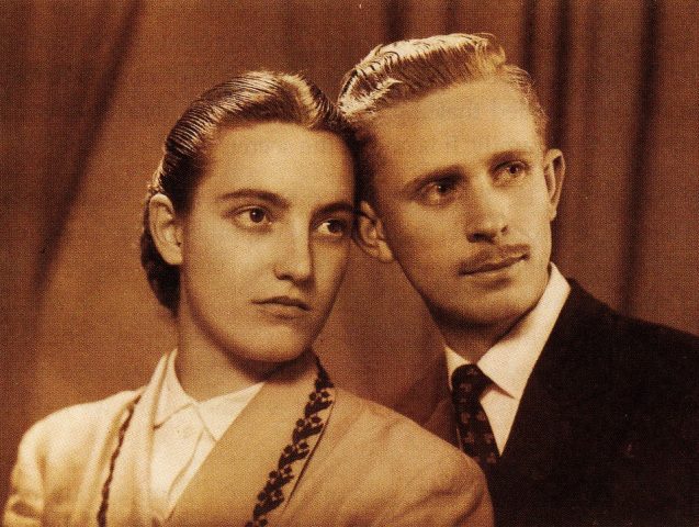 Mum and Dad just after they were married__Colour changed